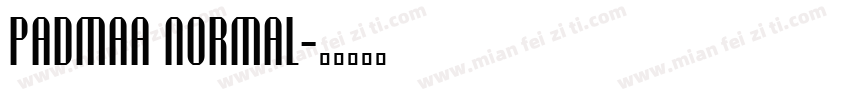 padmaa Normal字体转换